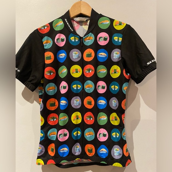SUGOi 1/2 Zip Cycling Jersey “Sushi Rolls” - Picture 1 of 5
